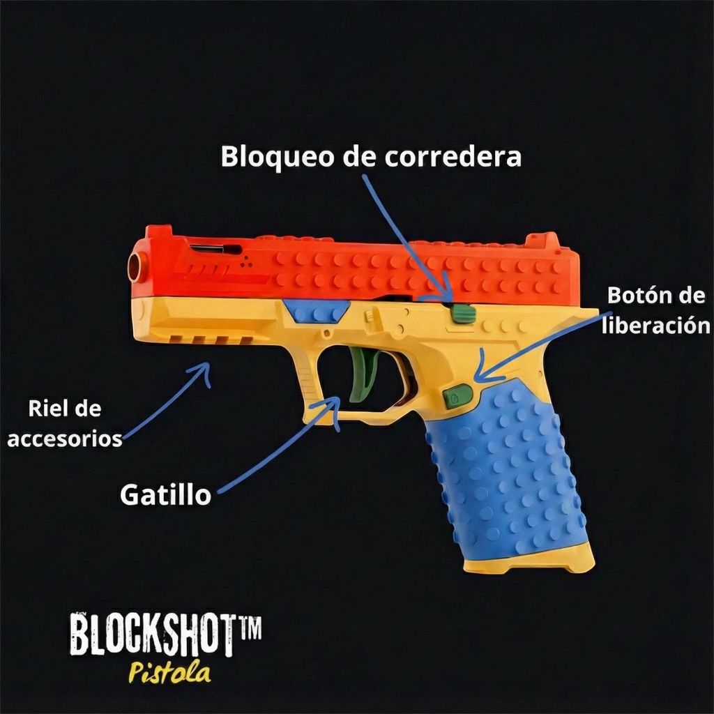 BlockShot™ Pistola Lego Antiestrés